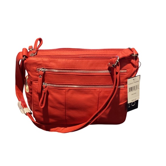 Bueno Collection Handbags - Bueno Collection Tangerine Orange Crossbody Bag Vegan Leather PCG53184 NWT‎